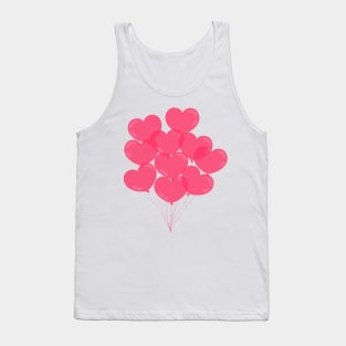 Pink lovely heart balloon Tank Top